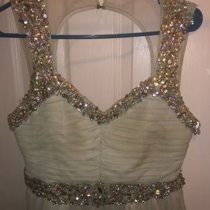 Beaded Turquoise Prom/Formal Dress